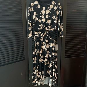 Maggy London Rushed Floral Dress